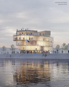 Vizualizace českého pavilonu pro EXPO 2025