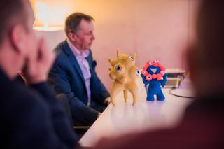 Czech mascot for EXPO 2025 René and his best friend Japanese mascot for EXPO 2025 Myaku-Myaku. Copyright: Office of Czech Commissioner General