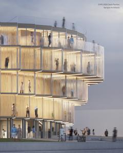 Vizualizace českého pavilonu pro EXPO 2025