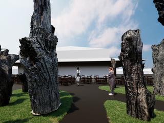 Vizualizace expozice „Les civilizací“, ©Subfossil Oak