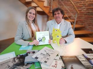 Koordinátorka kreativní výchovy ve školách Petra Čiháková a ředitel odboru Kurikulum všeobecného vzdělávání NPI ČR Kamil Ubr, ©KGK