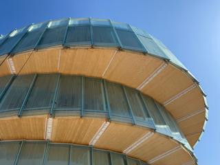 The wooden structure of the Czech National Pavilion is made from CLT panels, ©Office of the Commissioner General, Czech Centres