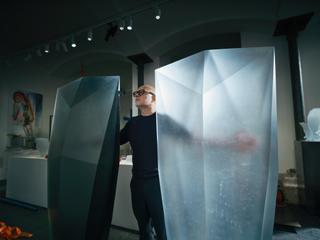 Renowned czech glass artist Rony Plesl designed the artistic concept for the Visitor Journey of the Czech National Pavilion, ©Office of the Commissioner General, Rony Plesl